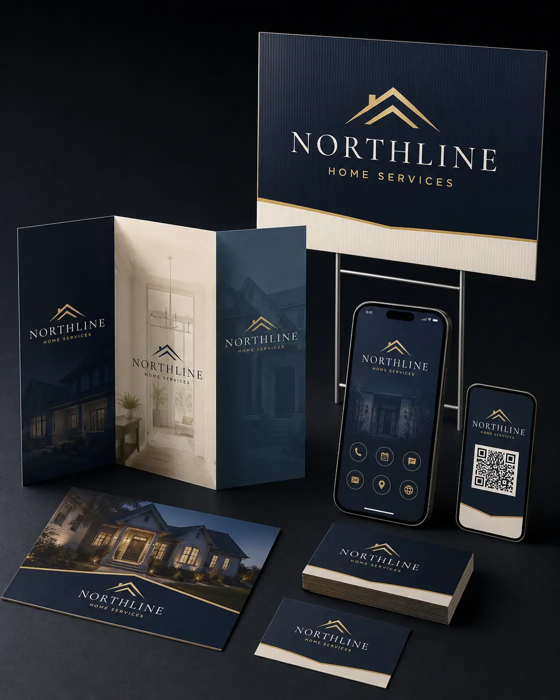 Northline Home Services — Connected Client Experience concept mockup