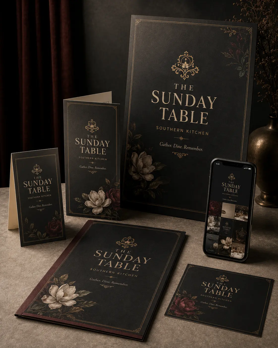 The Sunday Table — Launch Campaign & Print Collateral concept mockup